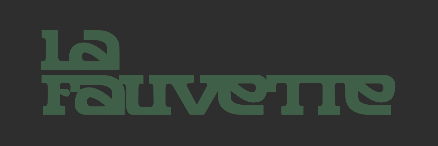 Logo sombre La Fauvette, DJ La Fauvette, pochettes d'albums par Florent Andarelli